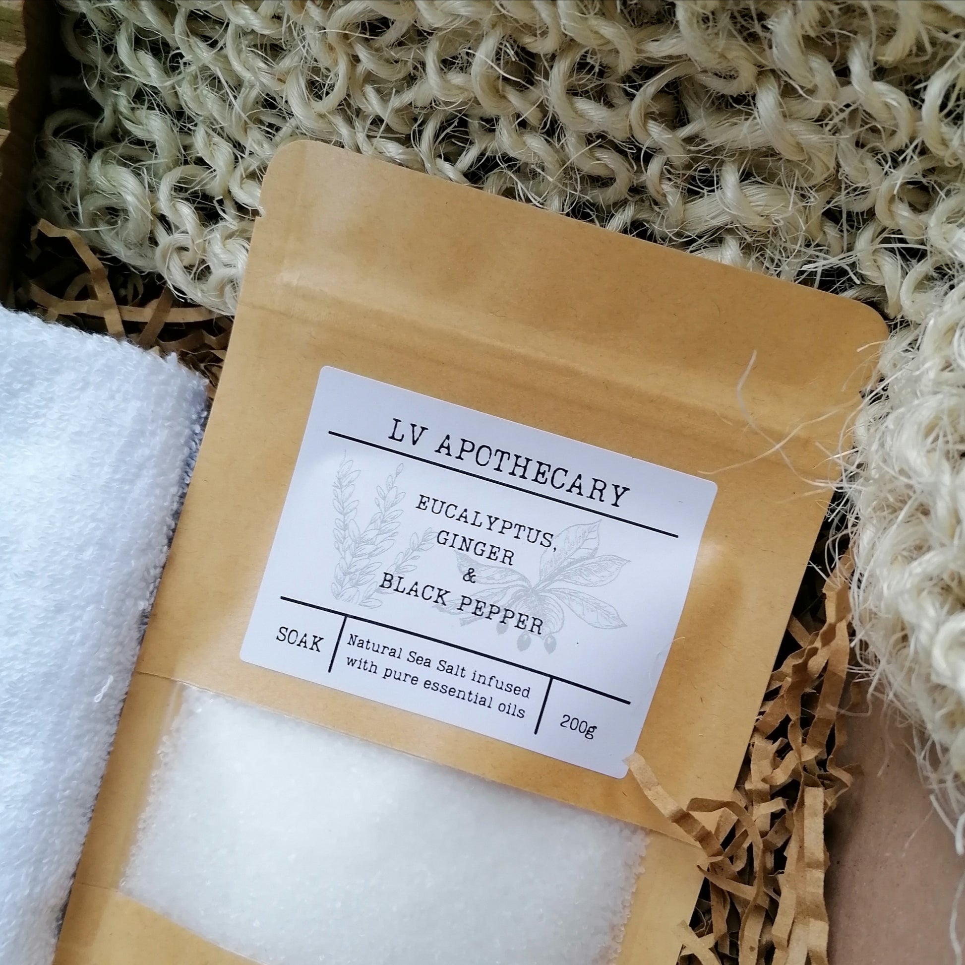 Eucalyptus, Ginger and Black Pepper soak - LV Apothecary