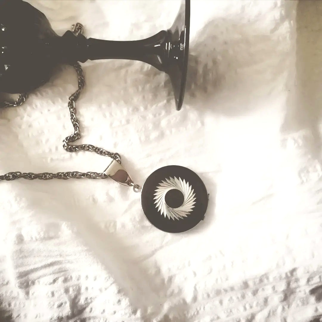 Black and Silver Locket - LV Apothecary