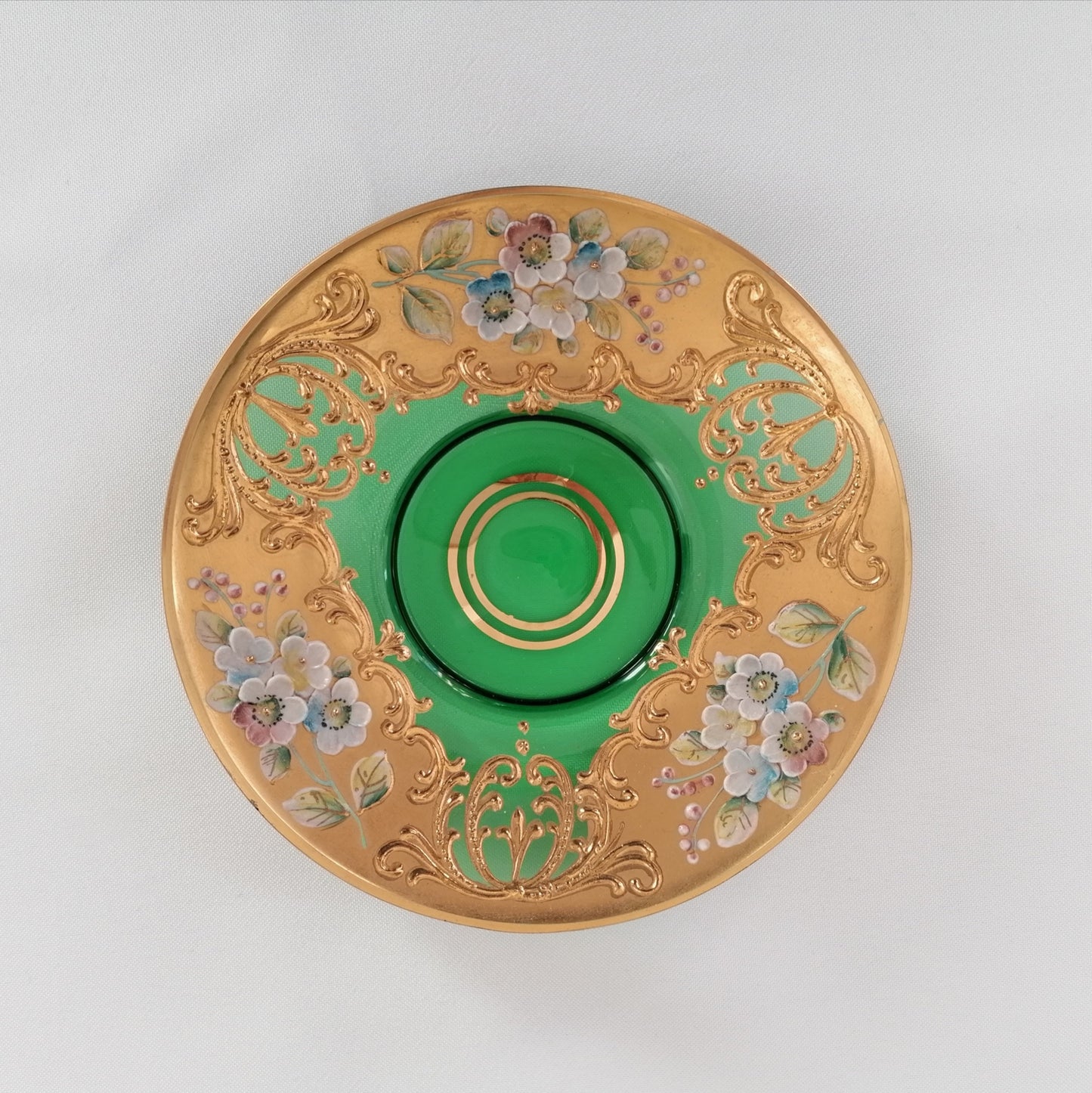 Vintage Glass Cup & Saucer - LV Apothecary