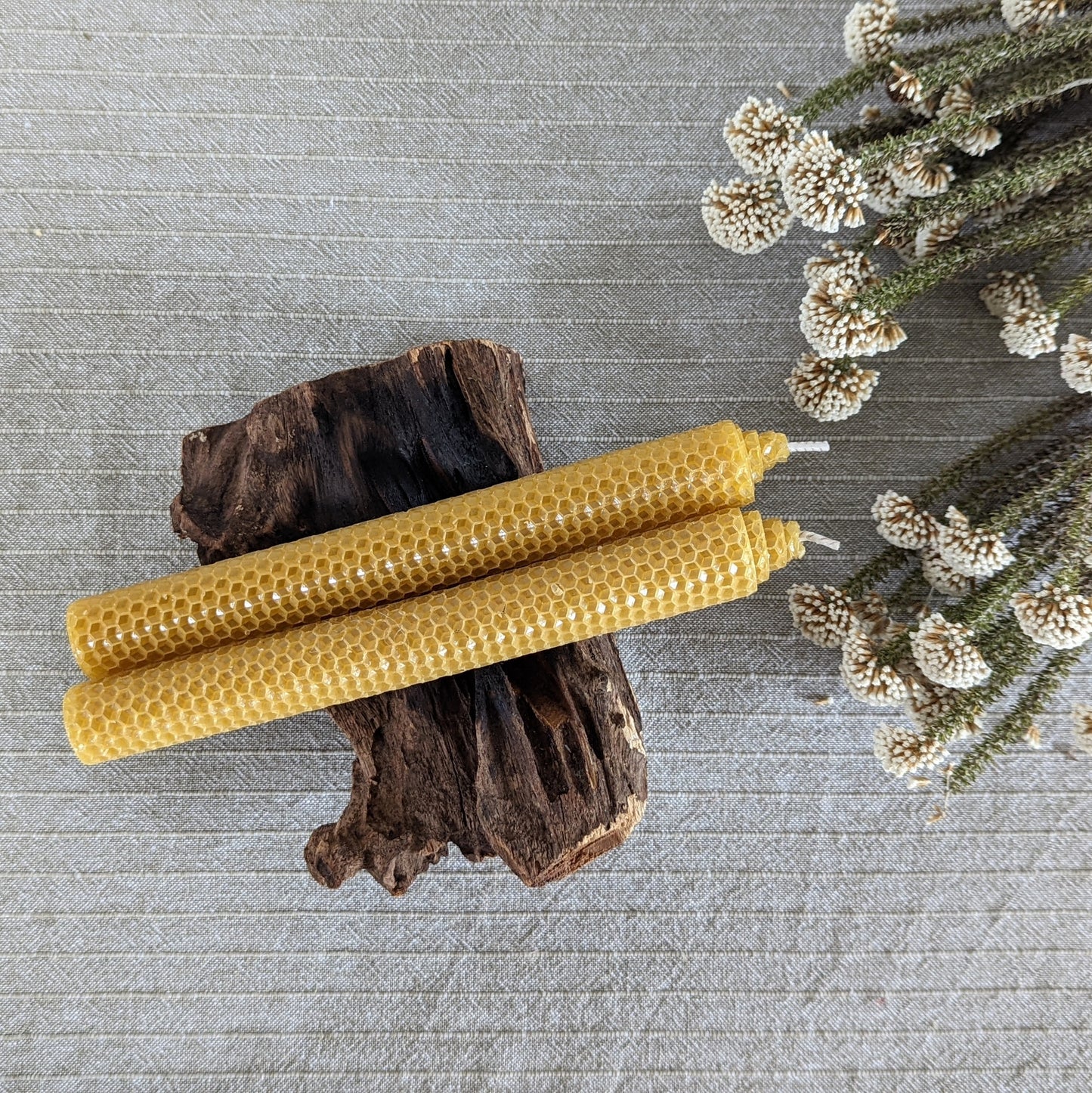 Beeswax Dinner Candles