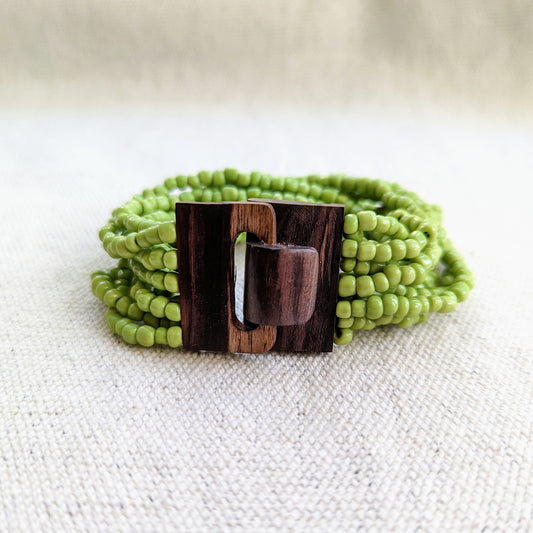 Green Beaded Bracelet