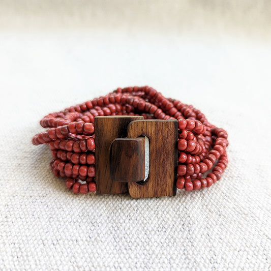 Red Beaded Bracelet