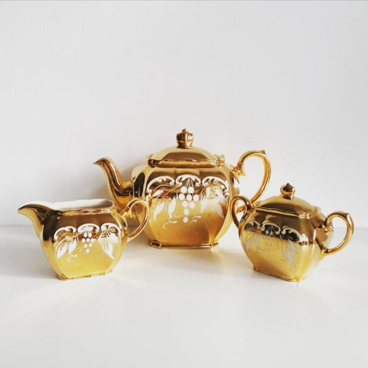 Vintage Gold Teapot Set - LV Apothecary