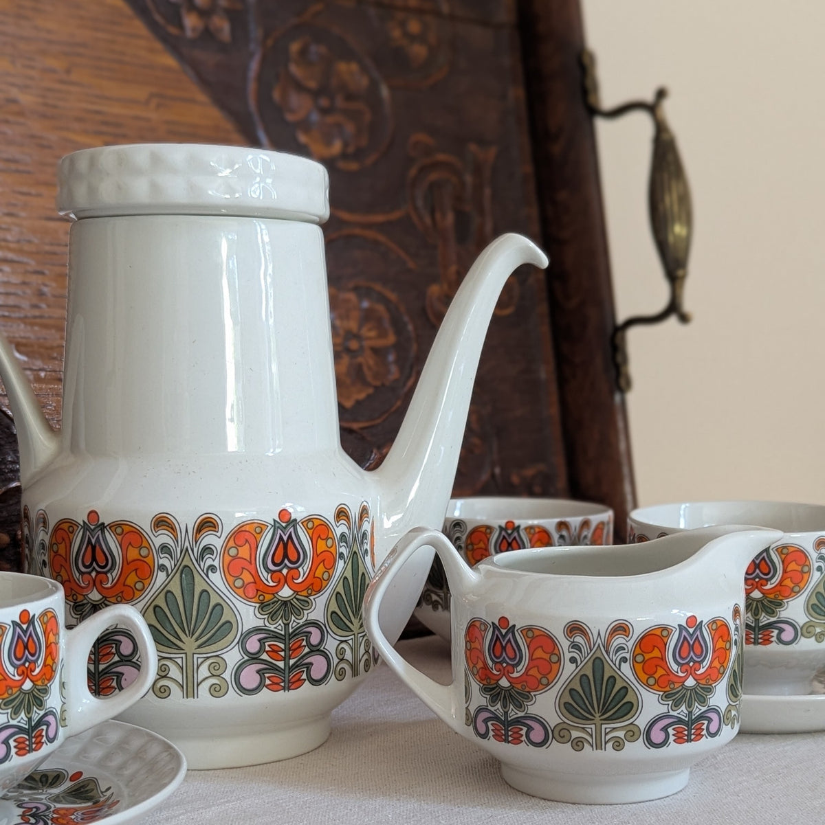 Vintage Pontesa Coffee Service & Serving Bowl