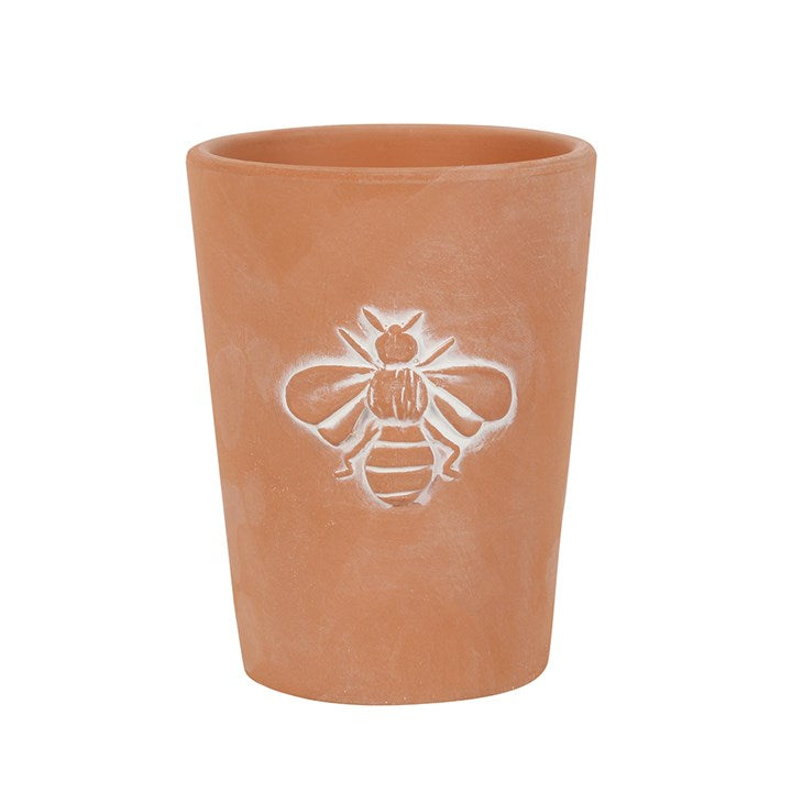 Bee Print Terracotta Pot