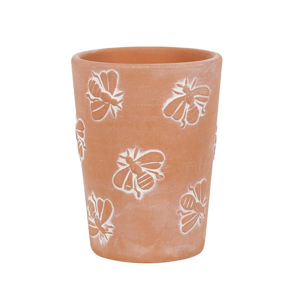 Bee pattern terracotta pot small - LV Apothecary