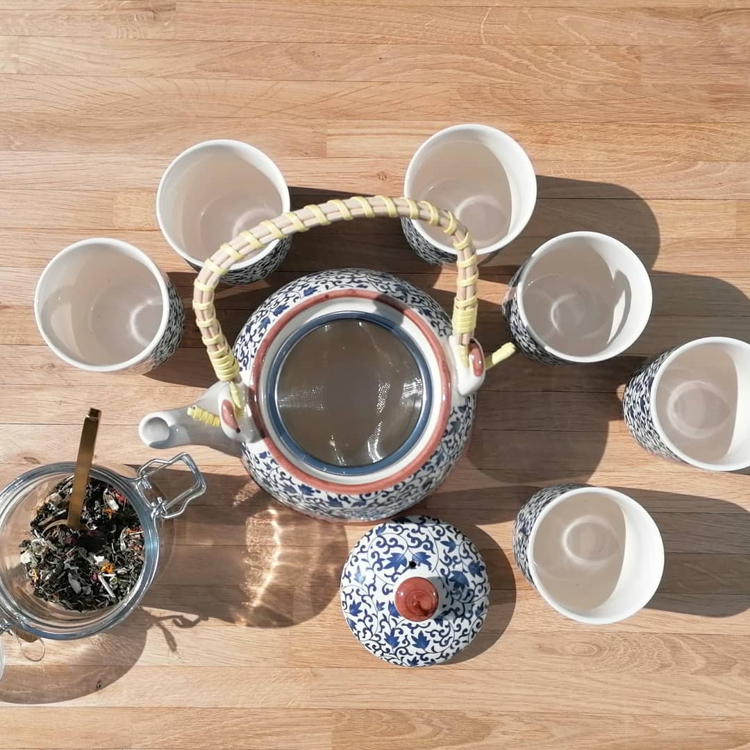 Ceramic teapot set - LV Apothecary