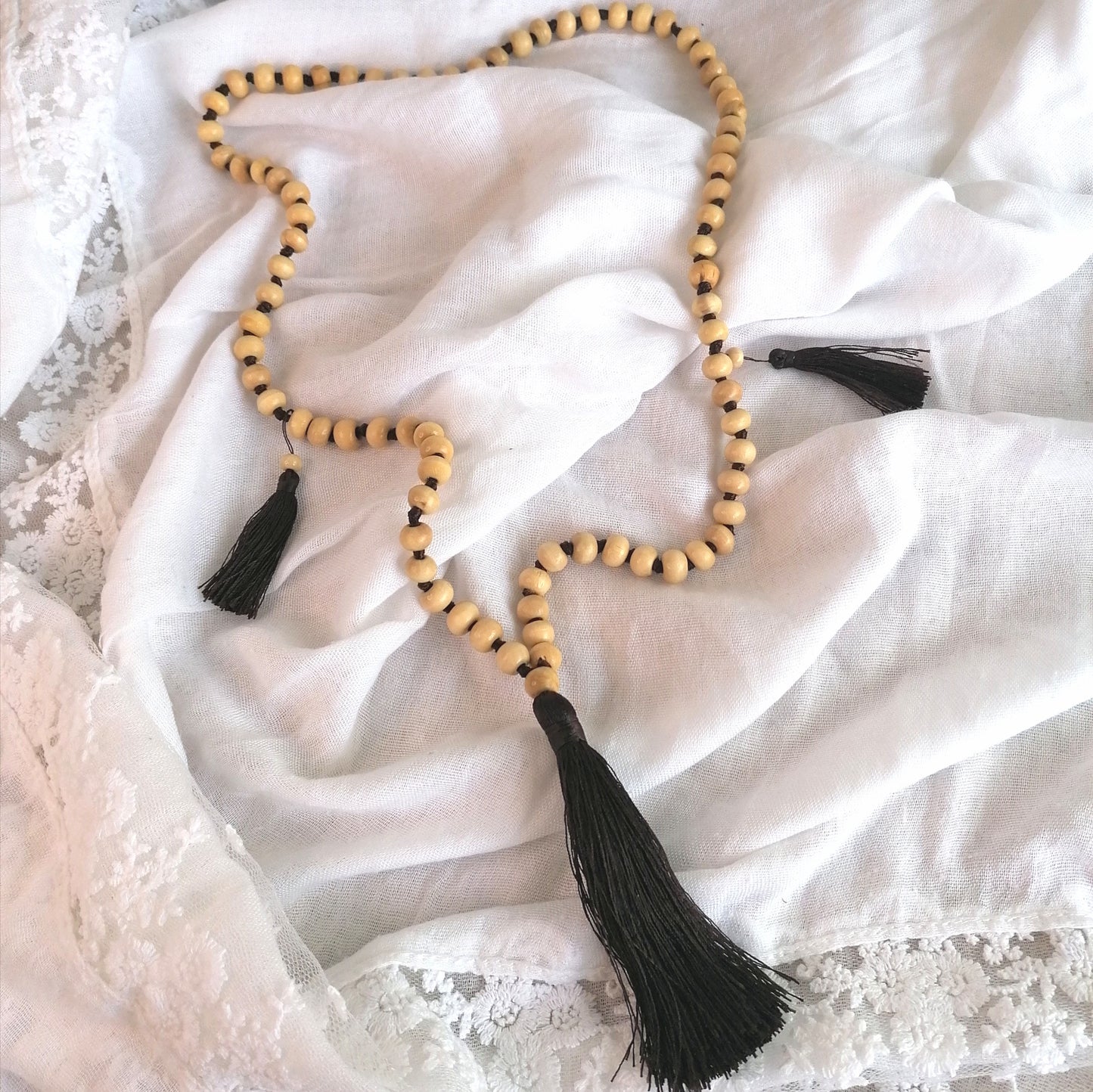 Natural Neem Bead Necklace - LV Apothecary