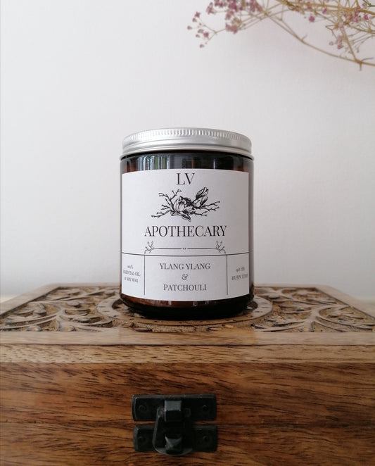 Ylang Ylang and Patchouli Aromatherapy Candle - LV Apothecary