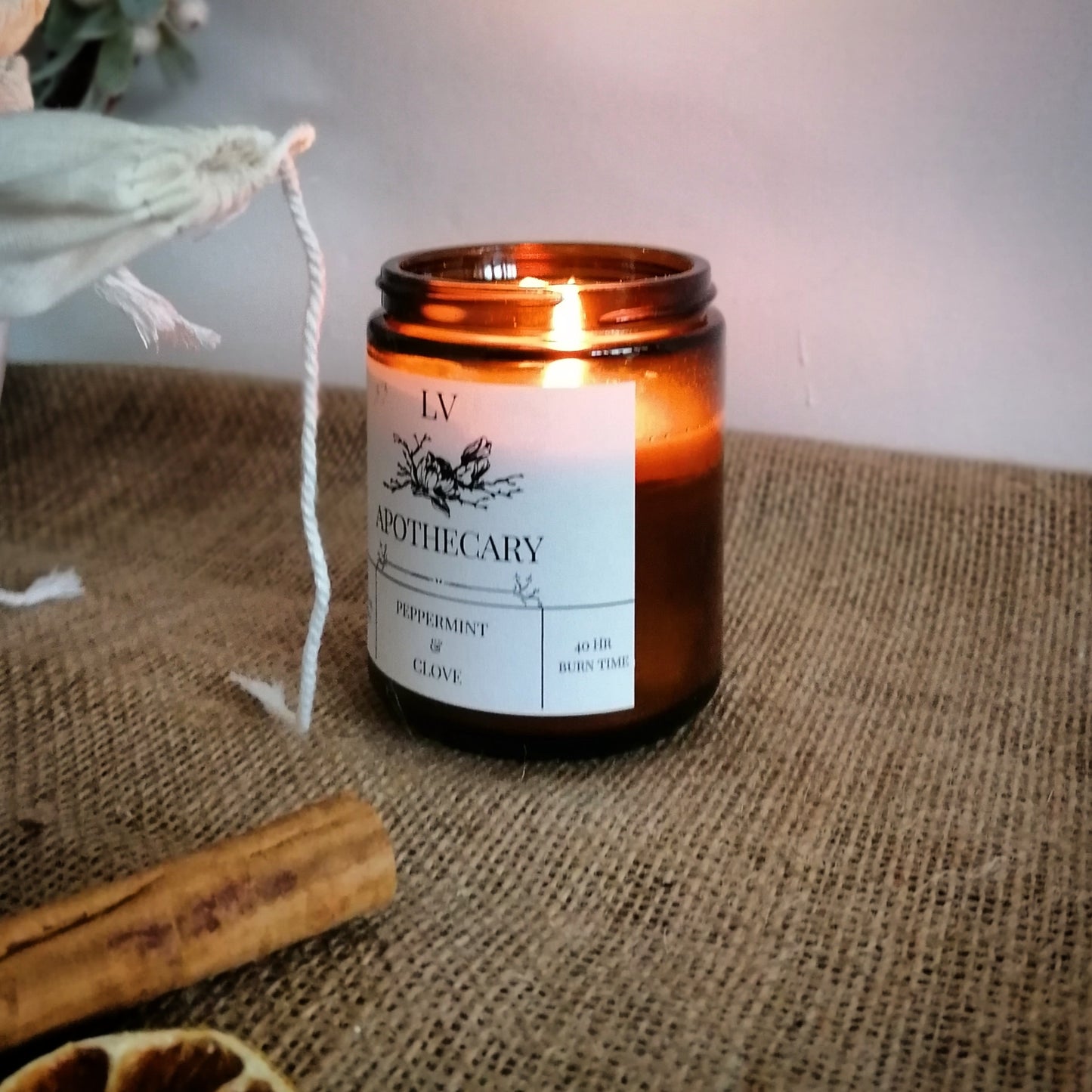 Peppermint & Clove Aromatherapy Candle